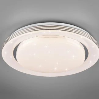 Reality LED Deckenleuchte Atria weiß, Fernbedienung