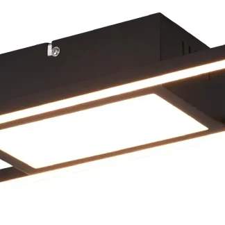 Reality Leuchten LED Deckenleuchte Rigido schwarz