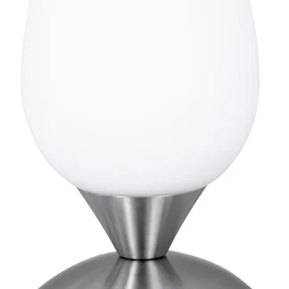 Reality Leuchten Tischleuchte Cuo II nickel-matt 18 x 12 cm E14, max. 40 W