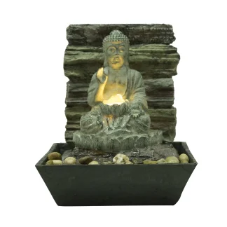 Silex Zimmerbrunnen Buddha 21,5x21,7x25,5cm