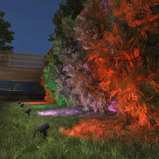 Müller Licht tint 3er Set LED Gartenspot Flores Gen2 19,5 x 6,5 cm RGBW