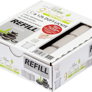 Villa Verde Duftlichte ECL refill Harmony, 9 er Pack