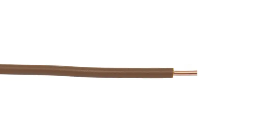 PVC-Aderleitung H07V-U 1,5 - 25 Meter, braun