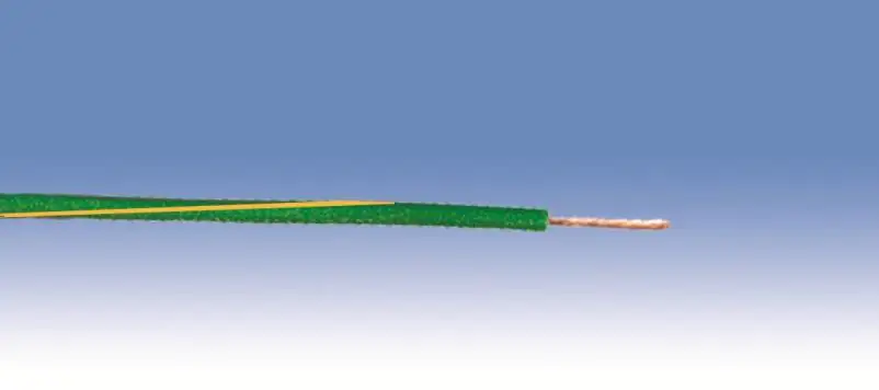 PVC-Aderleitung H07V-U 10 - 5 Meter, grün/gelb