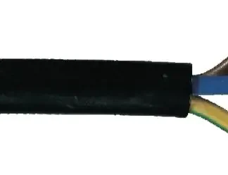 Gummileitung H05RR-F 3 x 1,0 - 5 Meter, schwarz