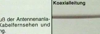 Koaxialkabel Koax 100 dB - 1 Meter, weiß
