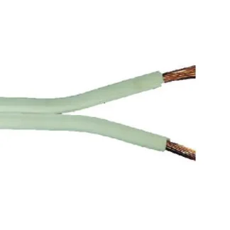 Lautsprecherleitung FL 2 x 1,5 - 1 Meter, weiß