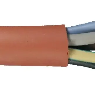Silikonleitung SIHF 5 x 2,5 - 1 Meter, rotbraun
