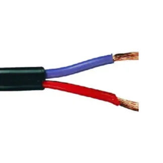 Halogenleitung 2 x 1,5 mm², 1 Meter schwarz