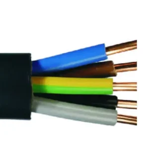 Erdkabel NYY-J5 x 6 - 1 Meter