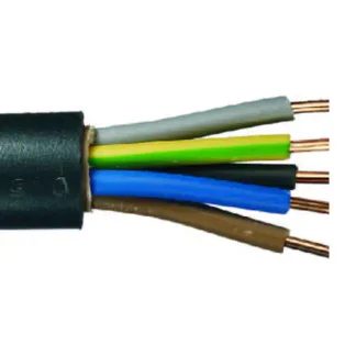 Erdkabel NYY-J 5 x 1,5, 250 Meter Rolle, schwarz