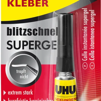UHU Sekundenkleber blitzschnell Supergel 3 g