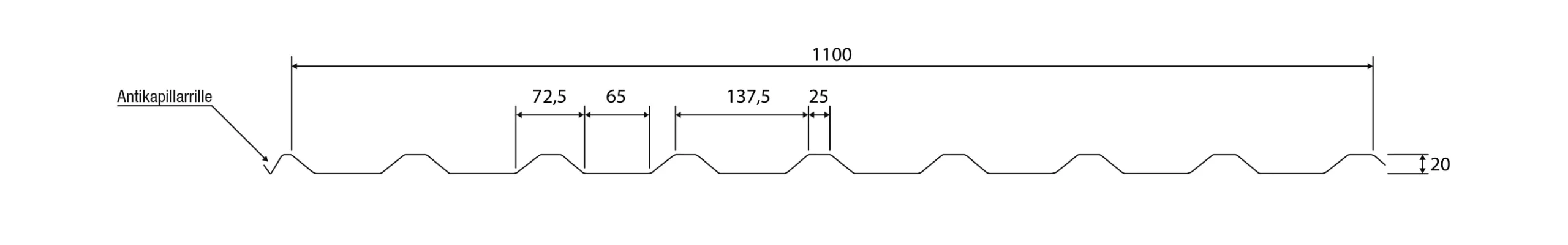Weckman Trapezblech 200 x 110 cm 0,5 mm anthrazit