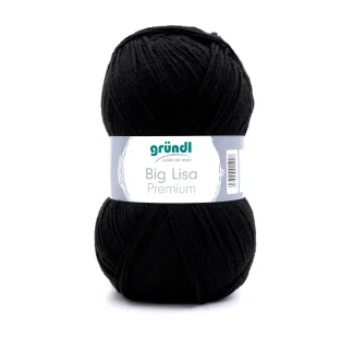 Gründl Wolle Big Lisa Premium 250 g schwarz