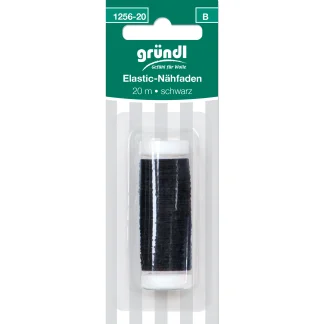 Gründl Elastic-Nähfaden schwarz 20 m