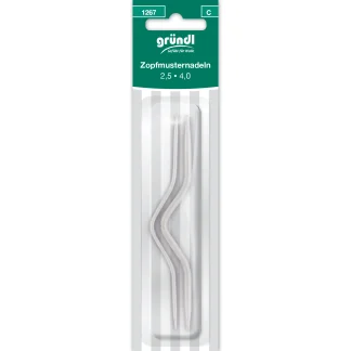 Gründl Zopfmusternadeln Aluminium
