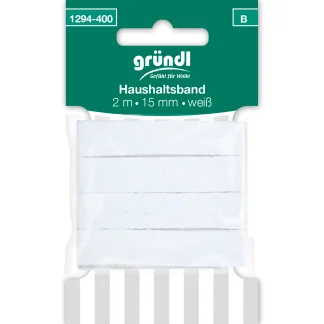 Gründl Haushaltsband 15 mm x 2 m weiß