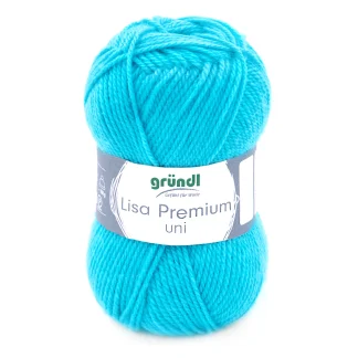 Gründl Wolle Lisa Premium uni 50 g türkis