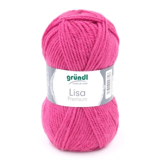 Gründl Wolle Lisa Premium uni 50 g pink