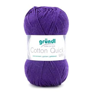 Gründl Wolle Cotton Quick 50 g uni pflaume