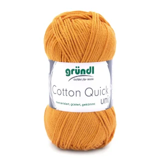Gründl Wolle Cotton Quick 50 g uni senf