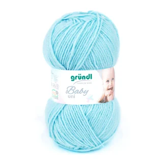 Gründl Wolle Baby uni 50 g pastelltürkis