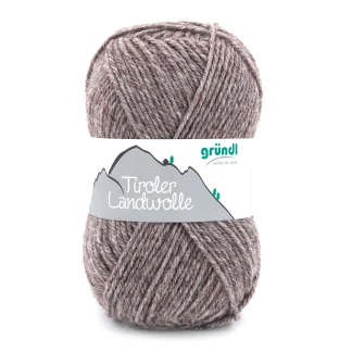 Gründl Tiroler Landwolle 100 g graubeige