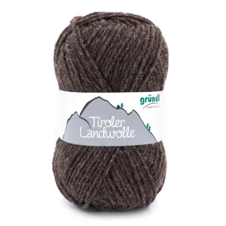 Gründl Tiroler Landwolle 100 g lodenbraun