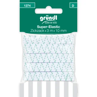 Gründl Super-Elastic Zickzack weiß