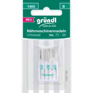 Gründl Nähmaschinennadeln Universal 5 Stück No. 70 - 90