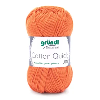 Gründl Wolle Cotton Quick 50 g uni mandarine