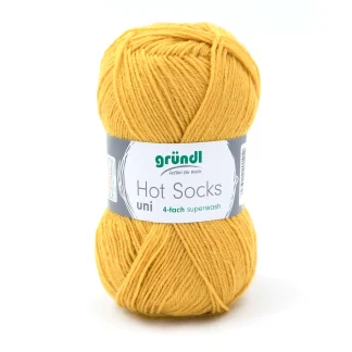 Gründl Wolle Hot Socks uni 50 g curry