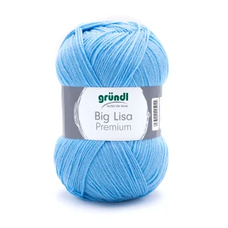 Gründl Wolle Big Lisa Premium uni 250 g hellblau