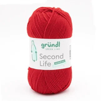 Gründl Wolle Second Life 100 g rot