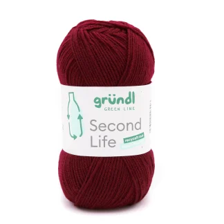 Gründl Wolle Second Life 100 g bordeaux