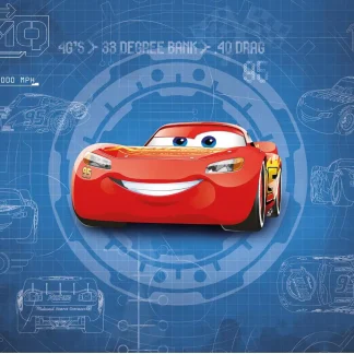 Komar Fototapete Cars3 Blueprint 368 x 254 cm