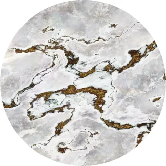 Komar Vlies Fototapete Dot Marble Vibe Ø 125 cm, selbstklebend