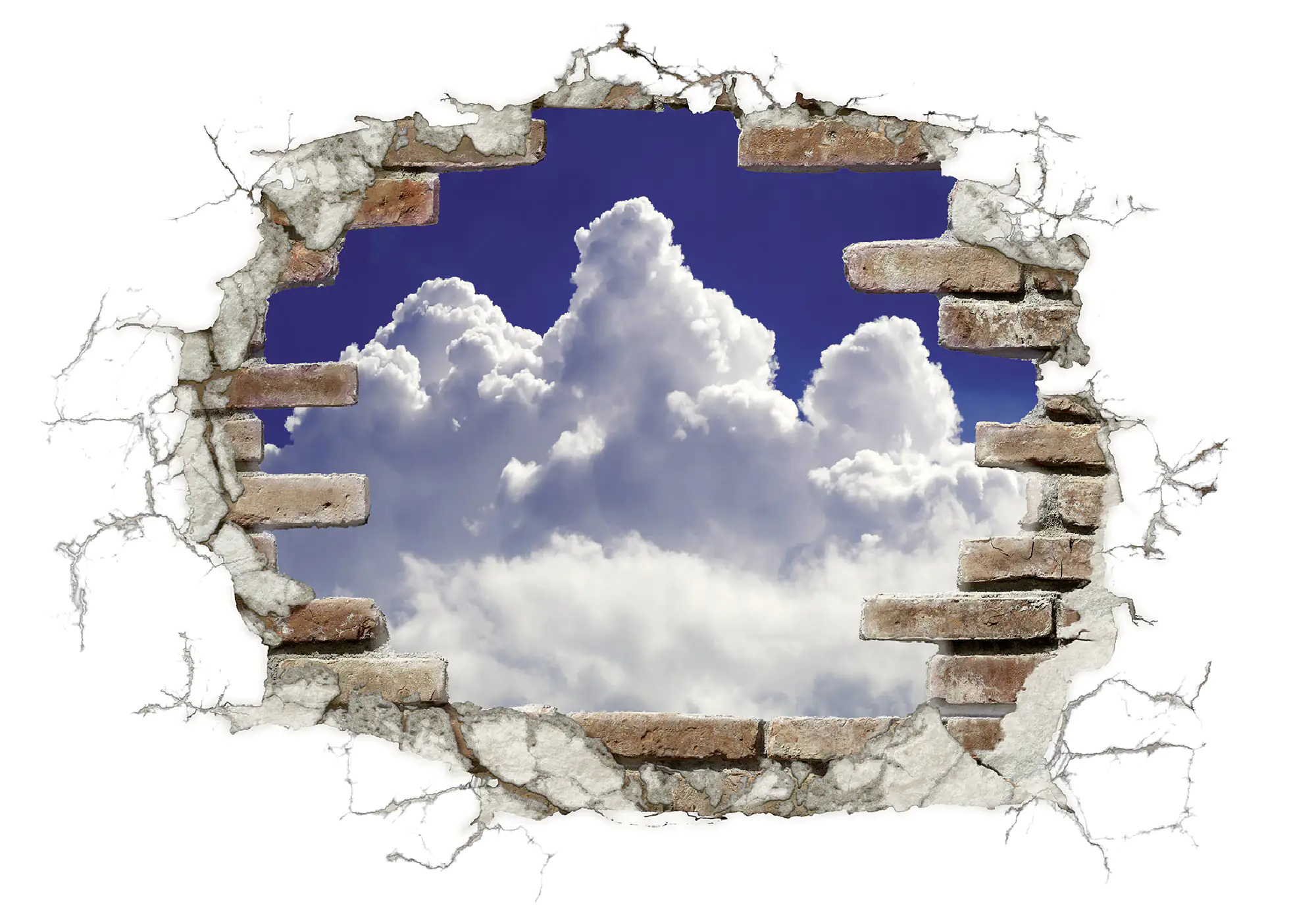 Komar Decosticker Break Out Clouds 100 x 70 cm