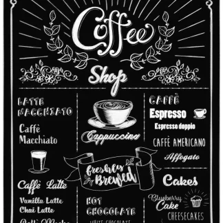 Komar Decosticker Coffeeshop 50 x 70 cm