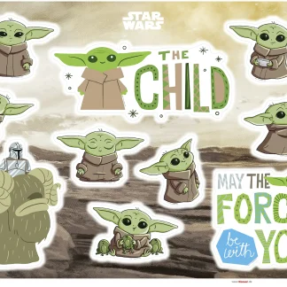 Komar Dekosticker Founding Grogu 50 x 70 cm