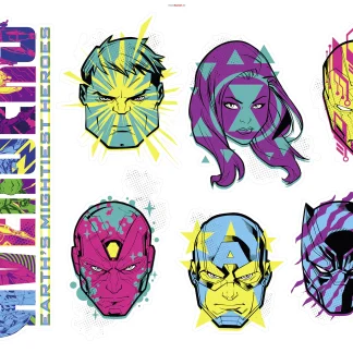 Komar Dekosticker Avengers Heroes 100 x 70 cm