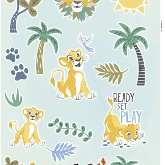 Komar Dekosticker Lion King Palmtrees 50 x 70 cm
