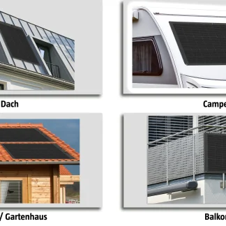Jollytherm Balkonkraftwerk Solar Flex 600 Watt, Wifi Wechselrichter