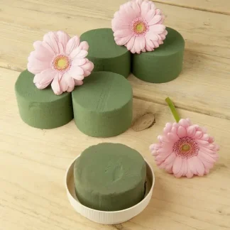 Nasszylinder grün, Ø 8 cm, 4 Stück