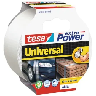 tesa Klebeband extra Power Universal 10 m x 50 mm, weiß