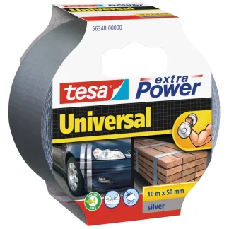 tesa extra Power Klebeband Universal 10 m x 50 mm, grau