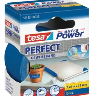 tesa Gewebeband extra Power Perfect 2,75 m x 38 mm, blau