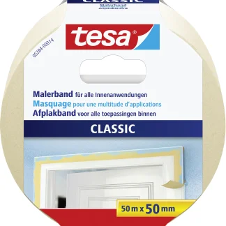tesa Malerkreppband Classic 50 m x 50 mm, braun