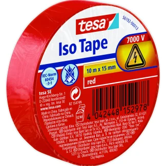 tesa Isolierband 10 m x 15 mm, rot