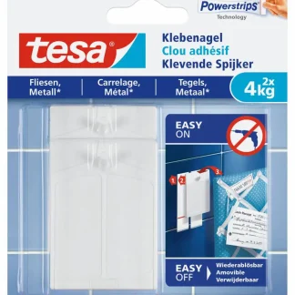 tesa Klebenagel Traglast 4 kg, 2 Stück